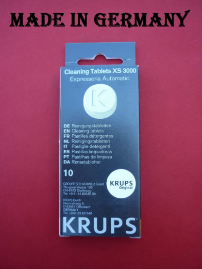Krups Coffee Espresso Machine Cleaning Tablet XS3000 KAXS300010