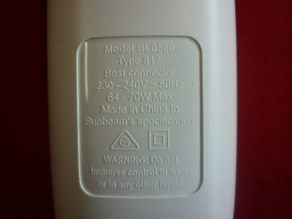 Sunbeam Electric Blanket Controller BL0500
