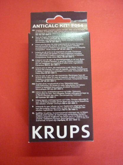 Krups coffee machine Descaling powder F054