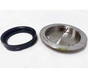 KENWOOD KMix Mixer, Glass Bowl Plastic Ring Nut for KMX754, KMX50, KMX93, KMX754BK, KMX754CR, KMX754WH, KMX760RD, P/N: AS00002703 + AS00002704  
