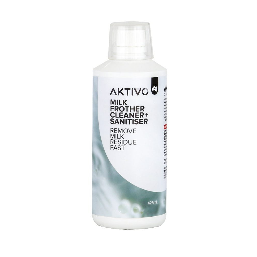 "AUSSIE MADE" Aktivo Milk Frothier, Milk Jug Cleaner and Sanitizer for