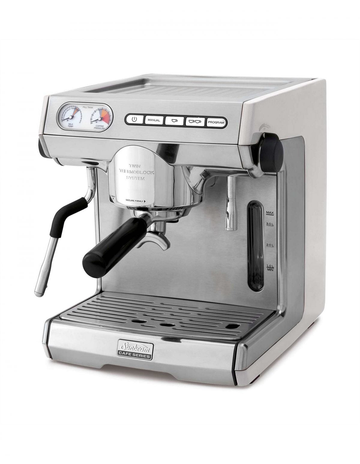 Sunbeam Café Series, Twin Thermoblock, Torino Coffee Machine, Espresso