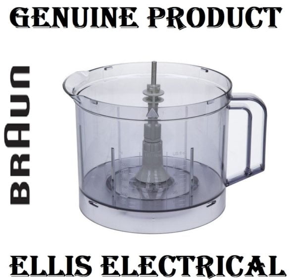 BRAUN MULTIQUICK 7, MULTISYSTEM FOOD PROCESSOR CHOPPING BOWL, COINTAINER FOR 3210 K1000, KM3050 PN: BR63210652