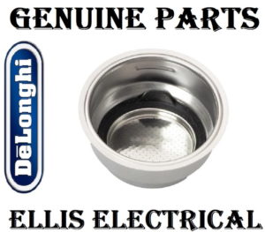 Easy Clean, Two Cup Filter for Delonghi La Specialista, Manual Espresso Coffee Machine EC9335, EC9335.M, EC9665 P/N: 5513271239