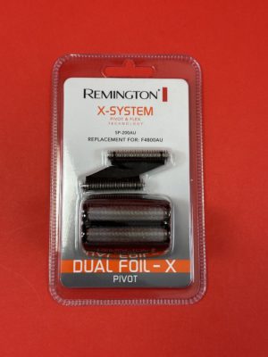 F4800AU, F505AU, F555AU, SP-200AU, Remington Dual Foil Shaver, Replacement Foil and Cutter for X Pivot P/N: SP-200AU